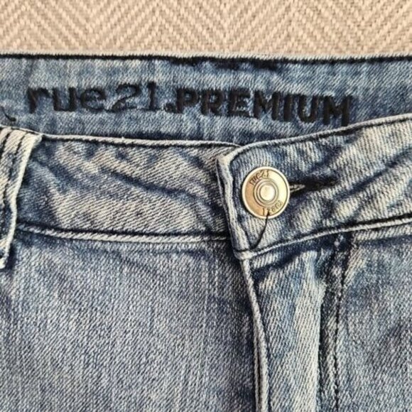 Rue21 Premium Jeans Men's 32x34 Skinny Supreme Flex Distressed Racing Stripe - Picture 14 of 16